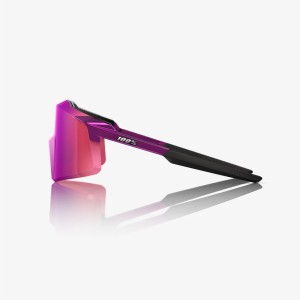 Glasses 100% AEROCRAFT - Gloss Purple Chrome/Purple multilayer mirror 100%