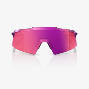 Glasses 100% AEROCRAFT - Gloss Purple Chrome/Purple multilayer mirror 100%