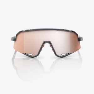 Glasses 100% SLENDALE - Gloss Carbon Fiber/Hiper Crimson silver mirror 100%