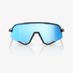 Glasses 100% SLENDALE - Black/Hiper Blue multilayer mirror 100%