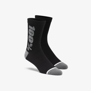 Socks 100% RYTHYM Black/Grey merino wool 100%