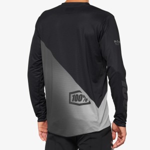 Long sleeves 100% R-Core X - Black/Grey 100%