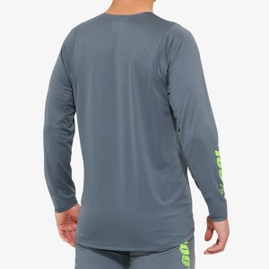 Maglia Maniche Lunghe 100% R-Core X - Grey 100%