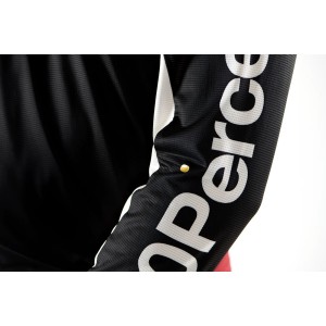 Maglia Maniche Lunghe 100% R-Core X - Black/Red 100%