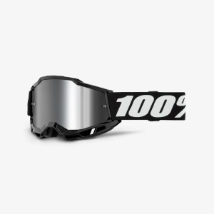 Mask 100% Accure 2 - Black/Mirror Silver Lens 100%