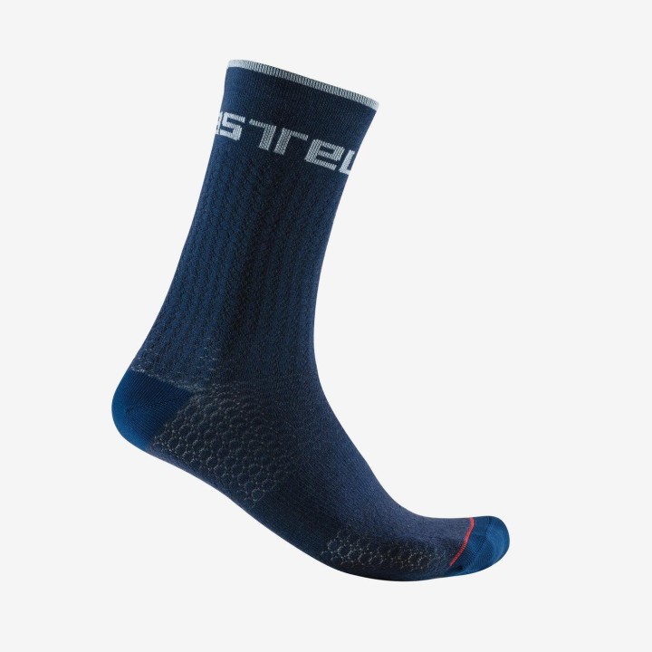 Socks Castelli Distance 20 merino wool - Belgian Blue Castelli