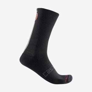 Socks Castelli Racing Stripe 18 - Black Castelli