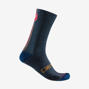 Calze Castelli Racing Stripe 18 - Blue Castelli