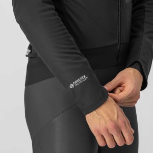 Jacket Castelli Alpha Double Ros - Light black/Silver reflex Castelli