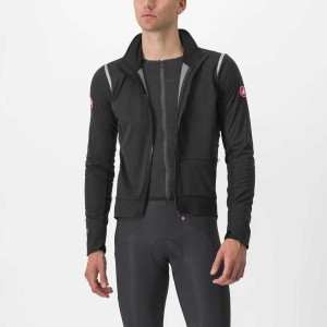 Giacca Castelli Alpha Doppio Ros - Light black/Silver reflex Castelli