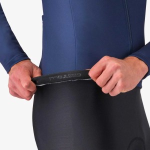 Knife Castelli Entrance Thermal Jersey - Blue Belgian Castelli