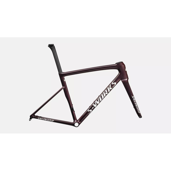 Tela Specialized S-Works Tarmac SL8 - Gloss Solidity / Red To Black Pearl / Metallic White Silver Specialized