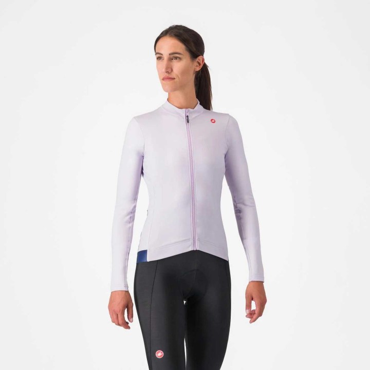 Knife Castelli Espresso Thermal Jersey - Purple Castelli