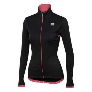 Women's Jacket Sportful Moon Softshell Tg. S Black/Coral Sportful