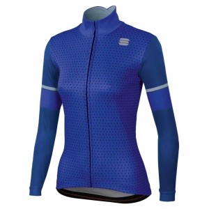 T-shirt M/L Woman Sportful Cometa Thermal Jersey - Blue Sportful