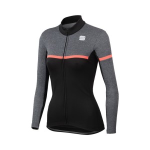 T-shirt M/L Woman Sportful Yellow Warm Top - Black Sportful