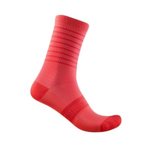 Socks Castelli Women's Superlight 12 - Brilliant Pink Castelli