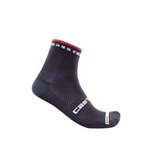 Socks Castelli Red Race Pro 9 - Saville Blue Castelli