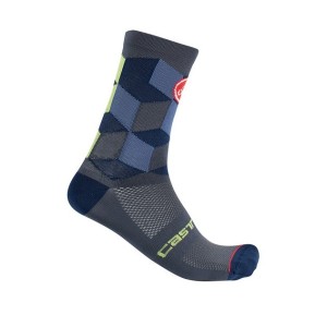 Socks Castelli Unlimited 15 - Dark Steel Blue Castelli