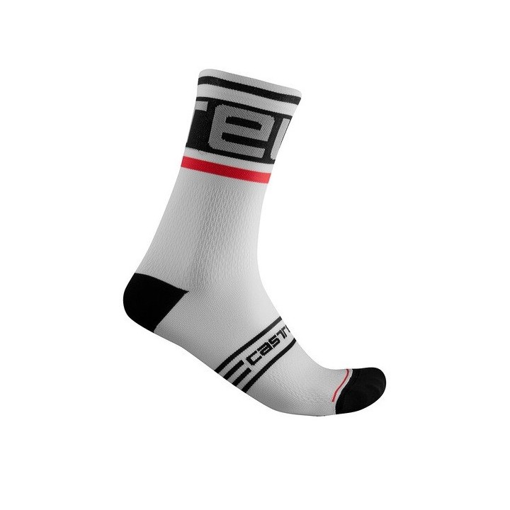 Socks Castelli Prologue 15 - Black/White Castelli